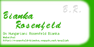 bianka rosenfeld business card
